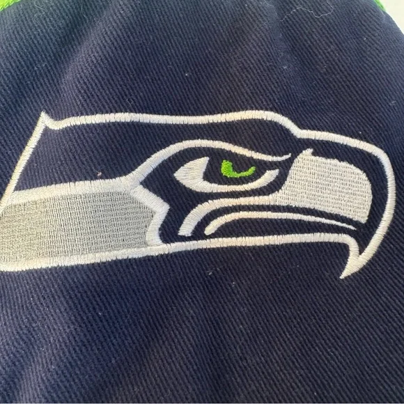 NWOT Seattle Seahawks G-111 Embroidered Logo Bomber Varsity Jacket - Picture 6 of 16
